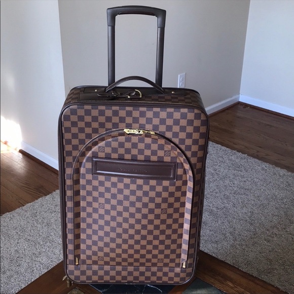 Louis Vuitton Damier Ebene PEgase 55 Rolling Luggage Trolley 6JLV107